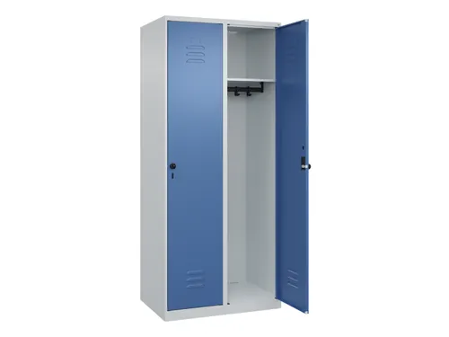 locker,HxBxD 1850x800x500mm,2vak,vak B 400mm,draaigrendel