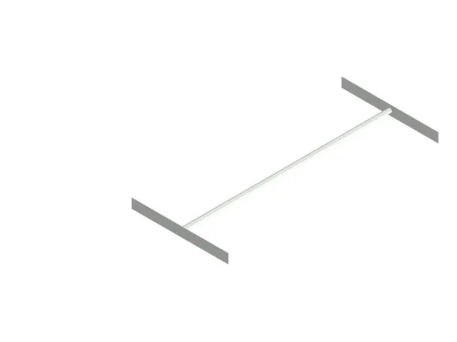 kledingstang,v. inhaakstelling,B 1300mm,staal verzinkt