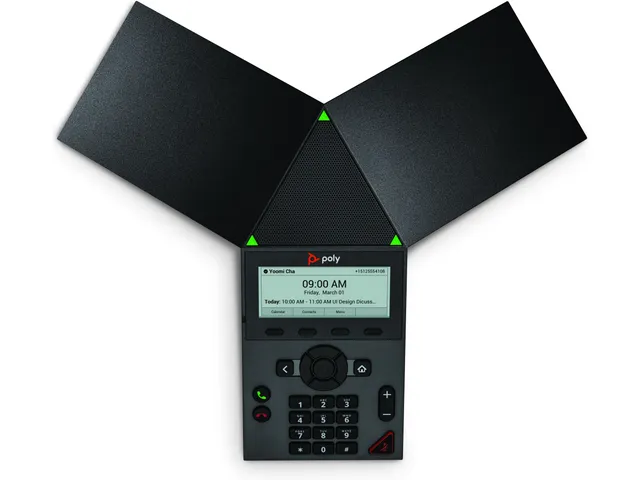 Téléphone de conférence IP Poly Trio 8300 compatible PoE sans radio