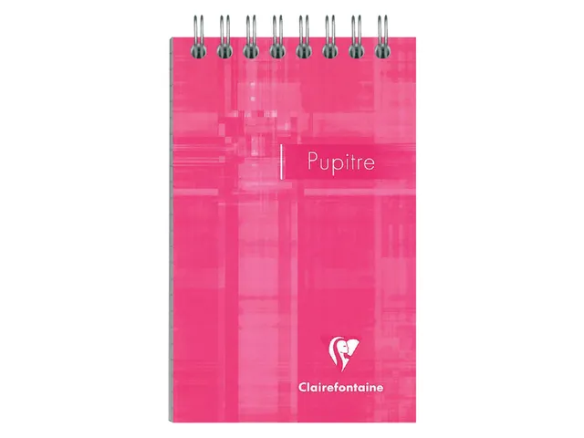 Bloc-notes à spirale Clairefontaine Puptire 75x120mm ligné
