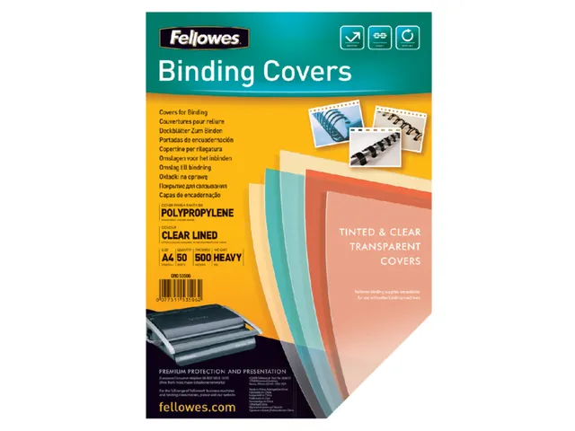 Couverture Fellowes A4 PP 500 microns transparent 50 pièces