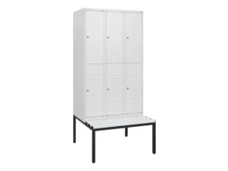 Dubbeldekse dekenkist,HxBxD 1950x900x815mm,3x2vak.,vak B 300mm