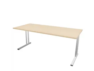 In hoogte verstelbaar bureau,HxBxD 720-840x1800x800mm,NE-esdoorn - 3