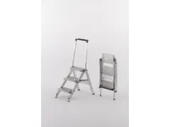 Veiligheids-vouwtrap Aluminium H 690mm 3treden Beugel Traanplaat