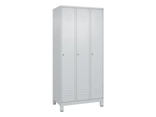 locker,HxBxD 1950x900x500mm,3vak,vak B 300mm,cil.-slot,voeten