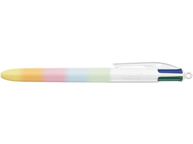 4-Kleuren balpen Bic regenboog medium assorti