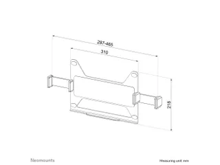 Neomounts NEXT ADS20-425BL1 Laptophouder - 11.6-17.3 inch - 0-8 kg - V - 2