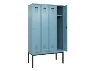 locker,HxBxD 2120x1200x500mm,4vak,vak B 300mm,cil.-slot,voetonderstel - 1