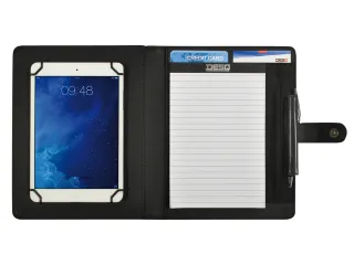 DESQ Schrijfmap voor tablet 7-10,4 inch met sluitclip Zwart - 9