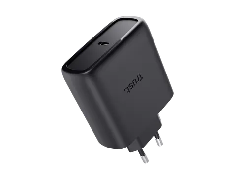 Oplader met kabel Trust Maxo 65W USB-C GaN zwart