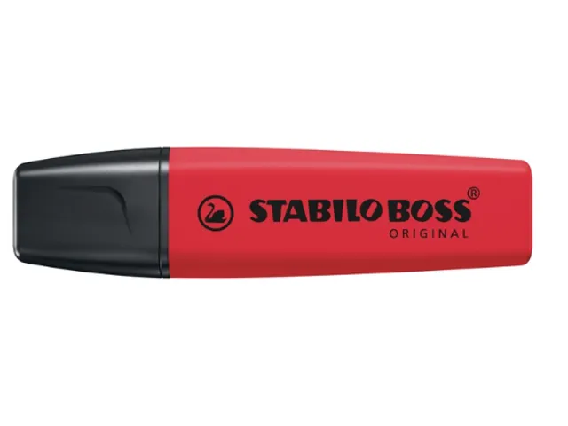 Markeerstift STABILO Boss 70/48 echt rood 15 stuks