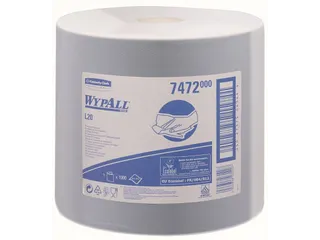 Wypall 7472 L20 poetsdoek rol 1-laags blauw 380 meter - 3