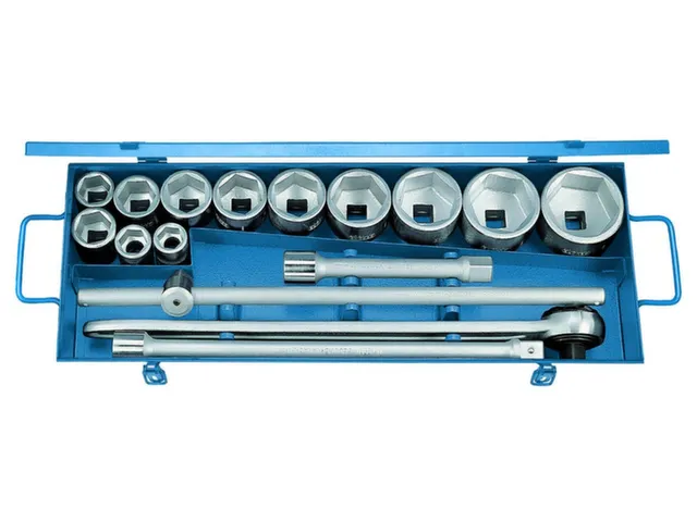 32 FMU-2 Dopsleutelset 3/4 inch 16-delig zeskant 22-60mm