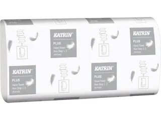 Handdoek Katrin Plus w-vouw 3-laags 203x320mm 25x90 vel wit 61600 - 2