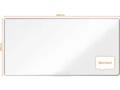 Nobo Whiteboard 120x240cm Staal Premium Plus Magnetisch