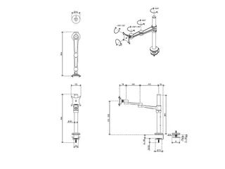 Viewlite Monitorarm 58.120 Wit - 5