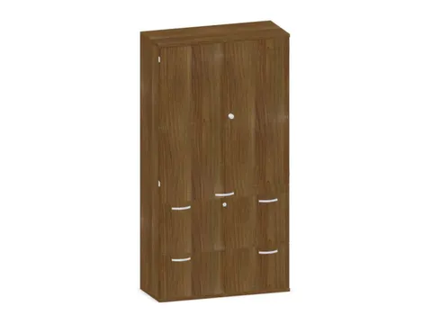 kantoorkast,HxBxD 1920x1000x430mm,decor romp noten,decor front noten