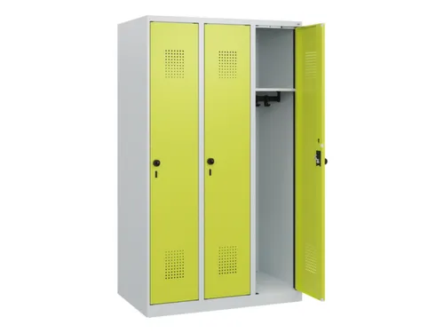 schoollocker,HxBxD 1530x900x500mm,3vak,vak B 300mm,draaigrendel