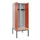 locker met bank,voor scheiding van kleding,HxBxD 2120x800x815mm,2vak