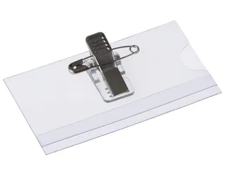 Badge Met Clip En Speld 40x75mm