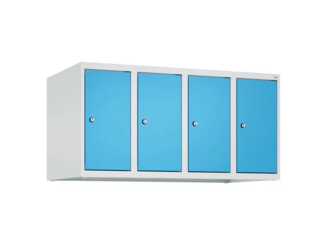 opzetkast,v. locker,4vak.,vak B 250mm,HxBxD 500x1000x500mm,vleugeldeur