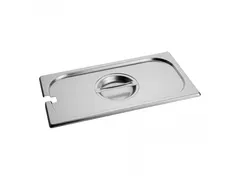 Caterchef Gastronorm deksel RVS met lepeluitsparing 1/3 GN