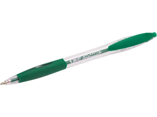 Balpen Bic Atlantis classic grip clic medium groen
