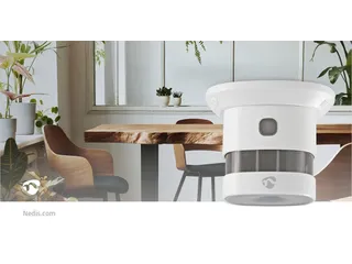Rookmelder Nedis Zigbee 3.0 Wifi 10 jaar wit - 12
