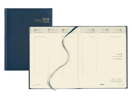 Agenda 2027 Brepols Timing Lima 7dagen/2pagina's zestalig blauw