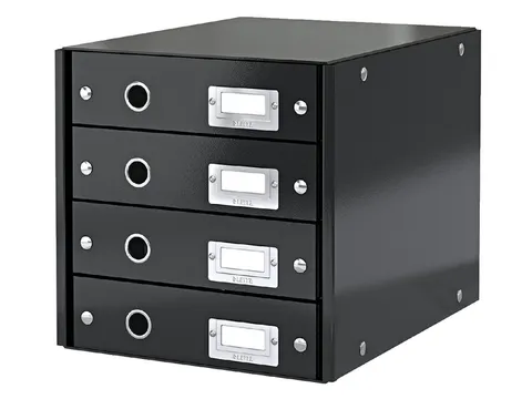 Ladenbox 4 Laden Leitz Click & Store 4 Laden Zwart 81% gerecycled kart