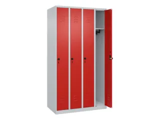 locker,HxBxD 1850x1000x500mm,4vak,vak B 250mm,draaigrendel - 2