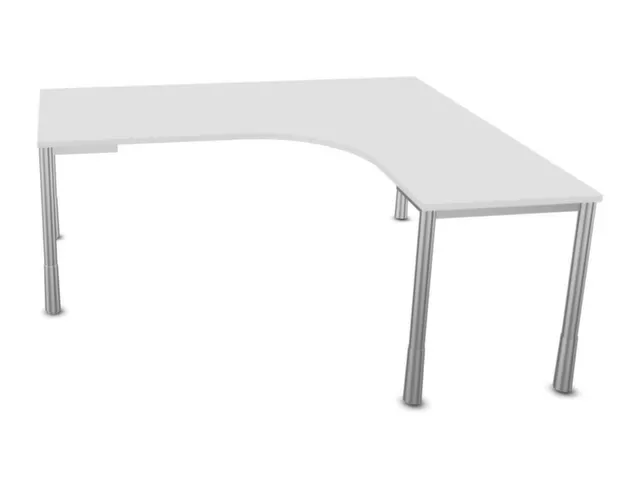 bureau à retour à hauteur réglable,HxlxP 720-840x1800x1600mm,Bl-bla
