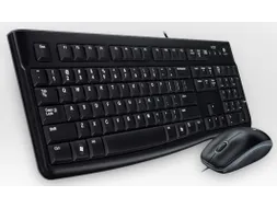 Logitech Desktop MK120 AZERTY Toetsenbord Zwart FR