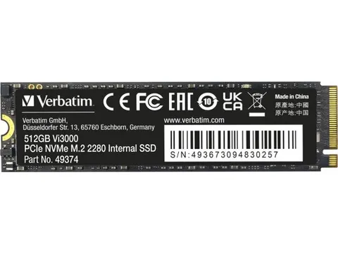 Verbatim Vi3000 PCIe NVMe M.2 SSD 512GB