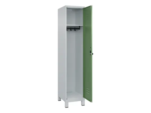 locker,HxBxD 1950x400x500mm,1vak,vak B 400mm,draaigrendel,voeten