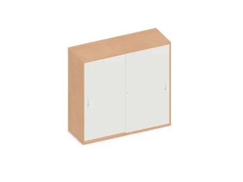 schuifdeurkast,HxBxD 1150x1200x430mm,decor romp beuken,decor front wit