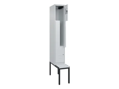 Z-garderobekast,HxBxD 2120x300x815mm,2vak,vak B 300mm,cil.-slot