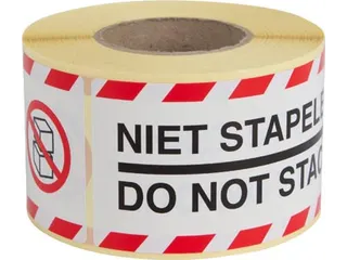 etiketten Niet stapelen 46 x 125 mm 250 stuks - 2