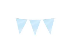 Party Flag Foil Baby Blue
