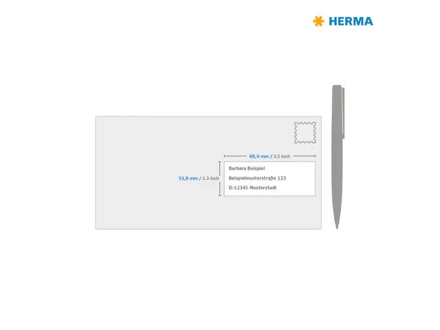 HERMA 10303 Verwijderbare etiketten A4 88,9x33,8mm Wit 1600 stuks