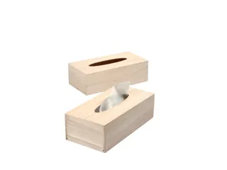 Tissuedoos Creativ Company 27x14x8cm hout - 1
