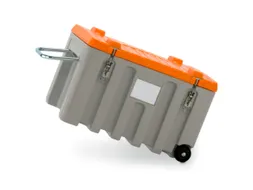 Opbergbox 150l H 530x 800x 600mm Met 2 Wielen Grijs/Oranje