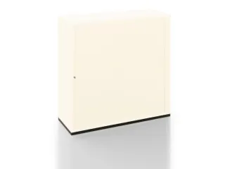jaloeziedeurkast,HxBxD 1200x1200x450mm,sokkel kleur zwart,decor wit - 2