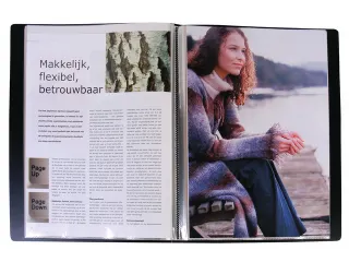 Showalbum Kangaro A4, PP, 30 tassen, zwart met insteek - 2