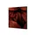 Wanddecoratie Textiel Set 40x40cm Botanische Bladeren Rood