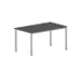 In hoogte verstelbaar bureau,HxBxD 720-840x1400x800mm,MS-donkergrijs