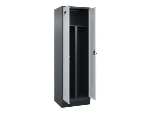 PBM-locker,HxBxD 1950x600x500mm,2vak,vak B 300mm,draaigrendel