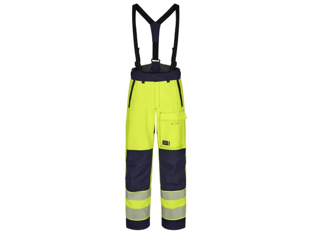 Tranemo 430546 werkbroek, fluo geel/marineblauw, maat M, per stuk
