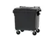 Container 1100 Liter Vlak Deksel Grijs