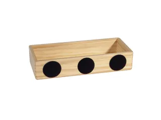 Grenenhouten opbergbox magnetisch 175x40x55mm - 3